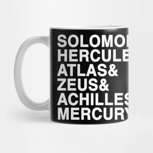 Shazam Names (White) Mug